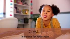  Presentation with home - Slide set featuring portrait-of-cheeky-at-home background and a red colored foreground