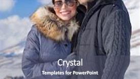  Presentation with winter family - Beautiful PPT layouts featuring portrait-of-cheerful-family-spending backdrop and a dark gray colored foreground