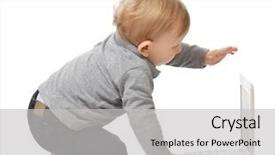  Presentation with maternal child nurisng - Colorful PPT theme enhanced with portrait of child wit notebook backdrop and a  colored foreground