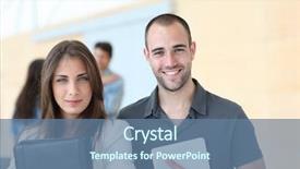  Presentation with college student money - Presentation theme enhanced with portrait of college students standing background and a ocean colored foreground