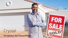  Presentation with real estate investment - Amazing presentation having portrait-of-confident-indian-man backdrop and a lemonade colored foreground