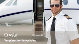  Presentation with pilot - Presentation featuring beautiful young girl playing guitar background and a yellow colored foreground