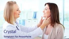  Presentation with confident - Audience pleasing presentation consisting of portrait of confident practitioner examining backdrop and a sky blue colored foreground