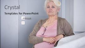  Presentation with confident - Amazing slides having portrait-of-confident-senior-woman backdrop and a light gray colored foreground