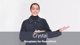  Presentation with black man - Theme having portrait-of-confident-young-man background and a dark gray colored foreground