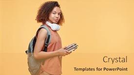  Presentation with high school - Audience pleasing slide set consisting of portrait-of-content-black-high backdrop and a yellow colored foreground