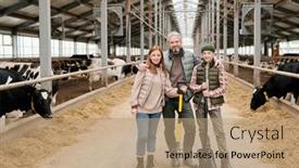  Presentation with work family - Audience pleasing PPT layouts consisting of portrait-of-content-contemporary-family backdrop and a coral colored foreground