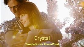  Presentation with orchard - Amazing slide set having portrait-of-couple-hugging backdrop and a tawny brown colored foreground