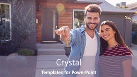  Presentation with outdoors - Cool new theme with portrait-of-couple-standing-outdoors backdrop and a gray colored foreground