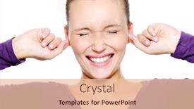  Presentation with depressed - Slides enhanced with portrait-of-depressed-female-face background and a lemonade colored foreground