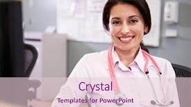  Presentation with nurses - Presentation having portrait of doctor working background and a lemonade colored foreground