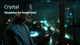  Presentation with internet - Beautiful PPT theme featuring portrait-of-elegant-man-surf backdrop and a wine colored foreground