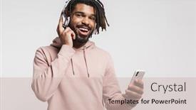  Presentation with american - Beautiful PPT layouts featuring portrait-of-excited-african-american backdrop and a soft green colored foreground