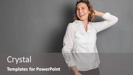  Presentation with middle east camel caravan - PPT theme enhanced with portrait-of-excited-middle-aged background and a gray colored foreground