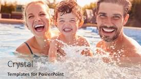  Presentation with pool restaurant family - Theme with portrait-of-family-with-young background and a lemonade colored foreground