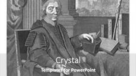  Presentation with abraham - Theme featuring portrait-of-father-abraham-van background and a gray colored foreground