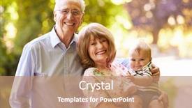  Presentation with preterm labour baby - Cool new slide deck with portrait of grandparents walking backdrop and a coral colored foreground