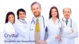  Presentation with hospital - Beautiful PPT theme featuring portrait of group of smiling backdrop and a sky blue colored foreground