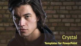  Presentation with young man wearing a hat - Amazing PPT layouts having contrasty - portrait of handsome malaysian man backdrop and a tawny brown colored foreground