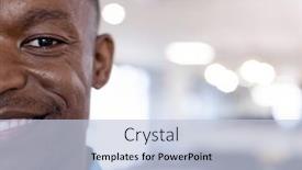  Presentation with african american business - Presentation having portrait-of-happy-african-american background and a lemonade colored foreground