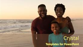  Presentation with portrait happy family smiling - 