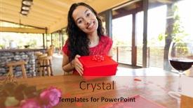  Presentation with vitiligo - Audience pleasing slides consisting of portrait-of-happy-biracial-young backdrop and a red colored foreground