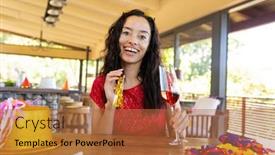  Presentation with vitiligo - Colorful theme enhanced with portrait-of-happy-biracial-young backdrop and a red colored foreground