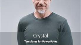  Presentation with older adult - Presentation design with portrait-of-happy-casual-older background and a  colored foreground