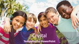  Presentation with huddle - Theme consisting of  background and a  colored foreground