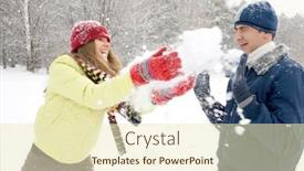  Presentation with winter forest - Audience pleasing presentation theme consisting of portrait-of-happy-couple-having backdrop and a soft green colored foreground