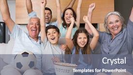  Presentation with extended family - Audience pleasing PPT layouts consisting of cough drops in blister packs backdrop and a cream colored foreground