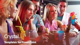  Presentation with friends - PPT layouts with branch of lilac flowers with the leaves vintage retro hipster image with sunshine background and a yellow colored foreground