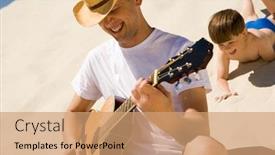  Presentation with cowboy hat - PPT layouts featuring portrait-of-happy-man background and a  colored foreground