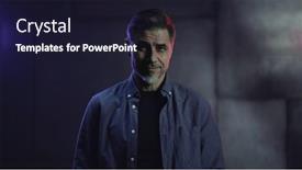  Presentation with older adult - Slides with portrait-of-happy-mature-casual background and a wine colored foreground