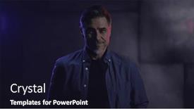  Presentation with older adult - PPT layouts with portrait-of-happy-mature-casual background and a  colored foreground