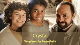  Presentation with parents - Slides with portrait-of-happy-parents-making background and a tawny brown colored foreground