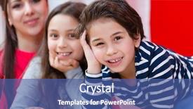  Presentation with home - Cool new PPT layouts with siblings - portrait of happy sibling backdrop and a ocean colored foreground