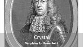  Presentation with vintage - Slide set consisting of portrait-of-hendrik-casimir-ii background and a gray colored foreground