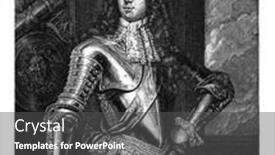  Presentation with vintage - Slide set featuring portrait-of-hendrik-casimir-ii background and a dark gray colored foreground