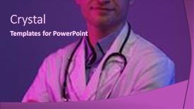  Presentation with alert - Cool new theme with portrait-of-hero-in-white backdrop and a violet colored foreground