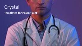  Presentation with danger - Slide deck with portrait-of-hero-in-white background and a violet colored foreground