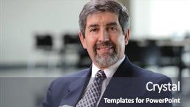  Presentation with hispanic - Audience pleasing slide deck consisting of portrait of hispanic businessman smiling backdrop and a tawny brown colored foreground