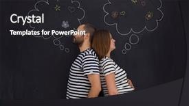  Presentation with husband and wife 3 d - Amazing PPT layouts having portrait of husband and pregnant backdrop and a  colored foreground