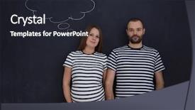  Presentation with chalk board - PPT layouts consisting of portrait of husband and pregnant background and a  colored foreground