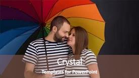  Presentation with husband and wife - Colorful PPT theme enhanced with portrait of husband and pregnant backdrop and a  colored foreground