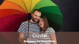  Presentation with chalk board - PPT theme with portrait of husband and pregnant background and a  colored foreground