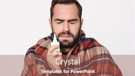  Presentation with nose - Slides enhanced with portrait-of-ill-caucasian-guy background and a red colored foreground