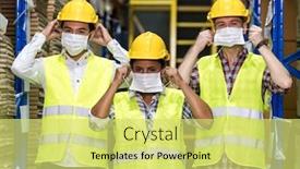  Presentation with distribution - Presentation theme having portrait-of-interracial-group-asian background and a yellow colored foreground