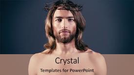  Presentation with jesus christ - PPT layouts featuring porcupine erethizon dorsatum walks left atop log - captive animal background and a tawny brown colored foreground