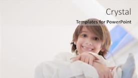  Presentation with islam ramadan - Colorful slides enhanced with portrait-of-little-arabian-boy backdrop and a lemonade colored foreground